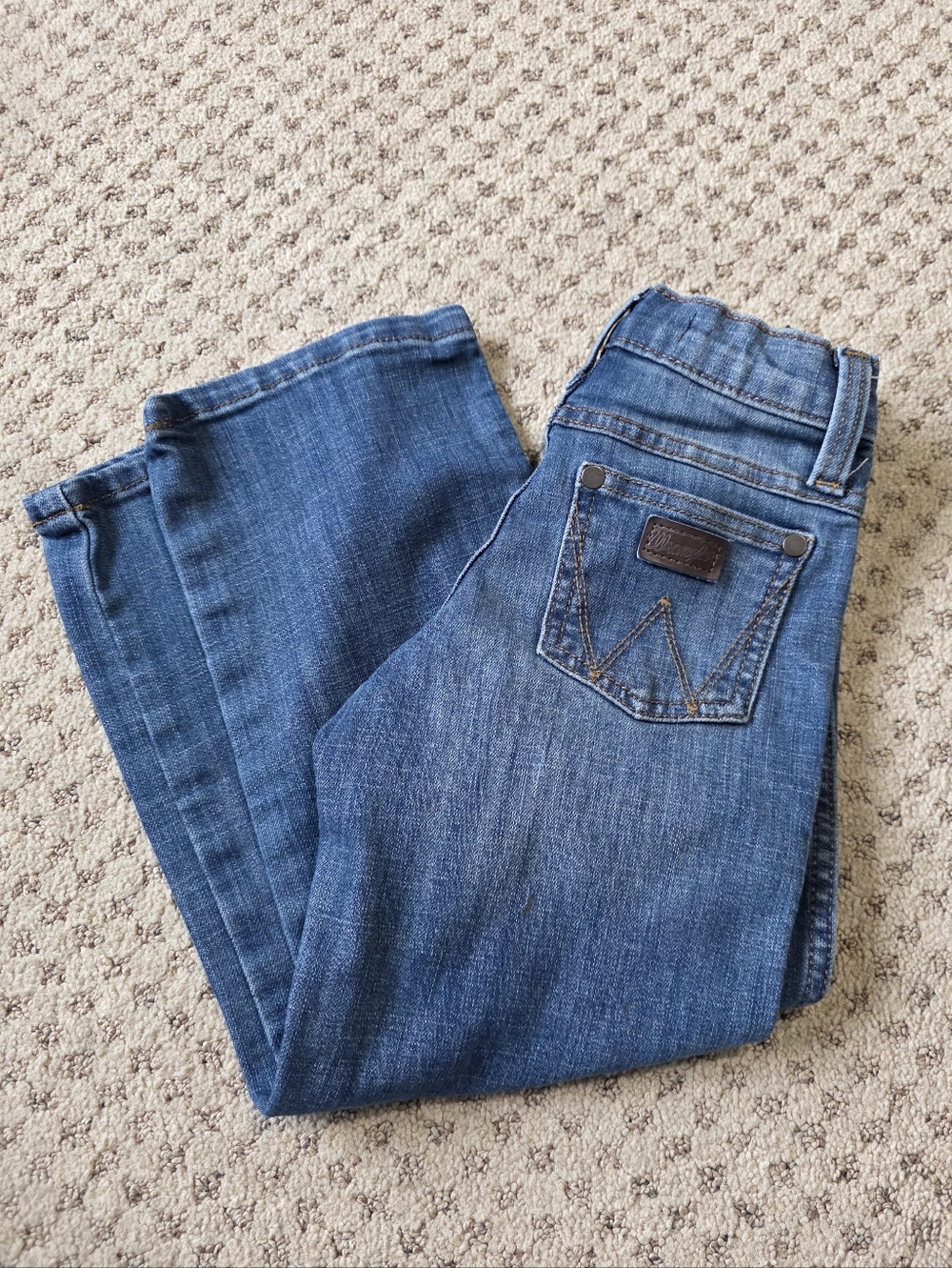 Wrangler Retro Label Dark Blue Denim Jeans